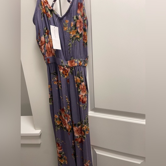 American Eagle Floral Lavender Jumpsuit XS NWT - Picture 3 of 4